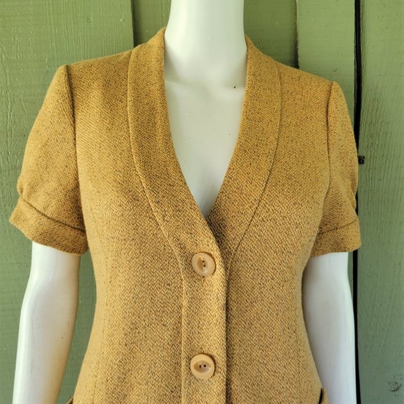 TABITHA Anthropologie Grandpa Cardi Tweed Jacket Blazer 4 - Picture 3 of 5
